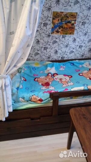 Детская мебель деревянная кровать домик стол стул