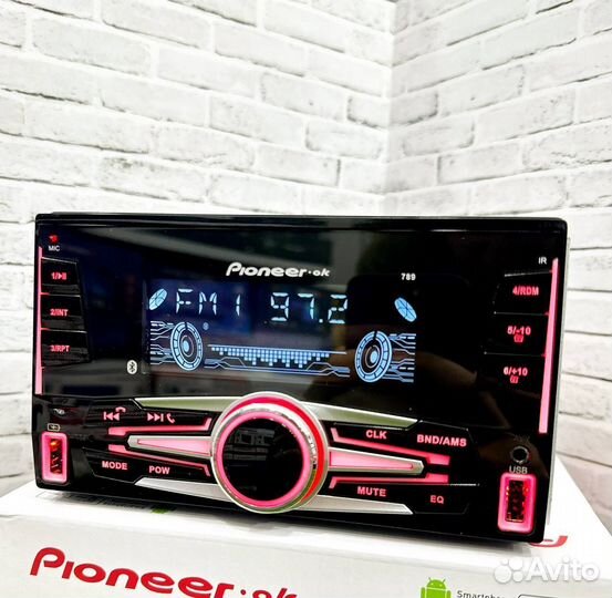 Магнитола 2 din pioneer 4RCA DSP арт917