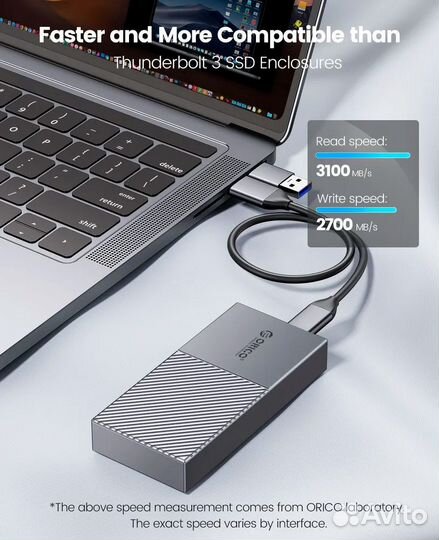Orico 40 Гбит/с Thunderbolt 3/4 USB Box для SSD