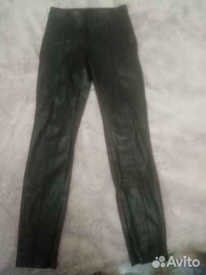 Кожаные штаны женские