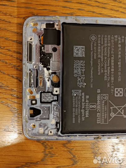 Huawei P30 дисплей с рамкой, батареей, датчиками