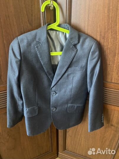 Школьный пиджак серый