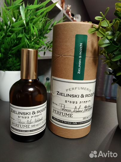 Zielinski rozen Tobacco, Amber, Patchouli 100ml