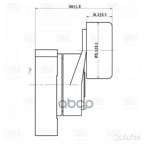 Ролик ремня приводного honda accord 02- (с натяж.)