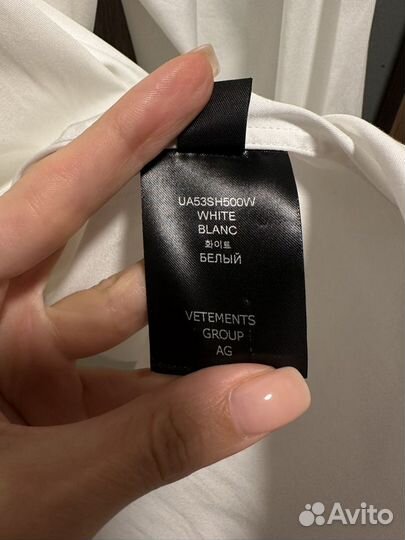 Рубашка vetements оригинал