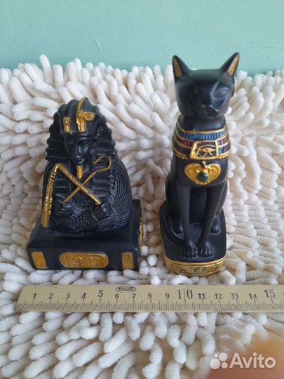 Статуэтки фараон и кошка Египет