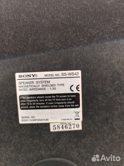 Домашний кинотеатр sony акустическая система 5.1