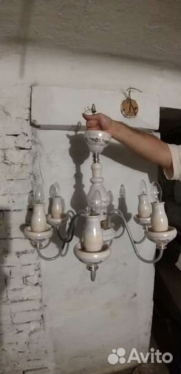 Люстра фарфоровая СССР