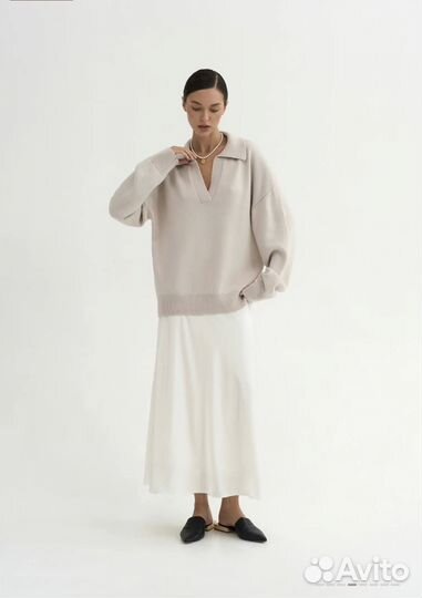 Джемпер женский Le Vertyver шерсть оверсайз