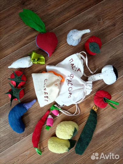 Овощи в ассортименте. Развивающие игрушки как IKEA