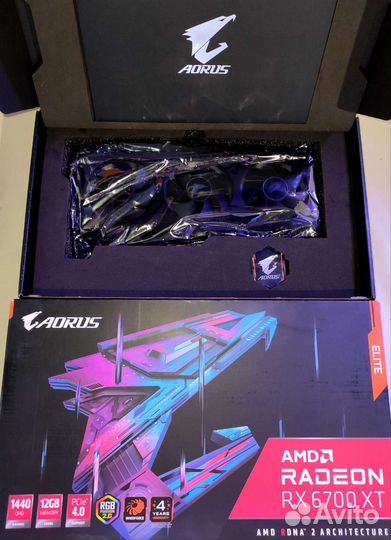 Ядерная тишина amd rx 6700 XT aorus elite