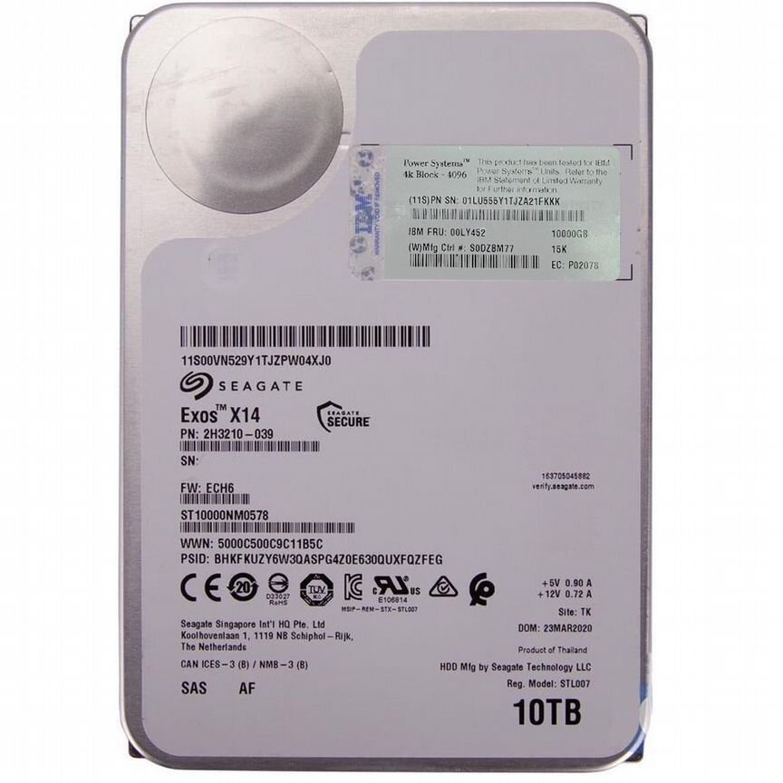 [00LY453] Жесткий Диск Ibm 10tb Sas 3,5" Hdd 00ly453