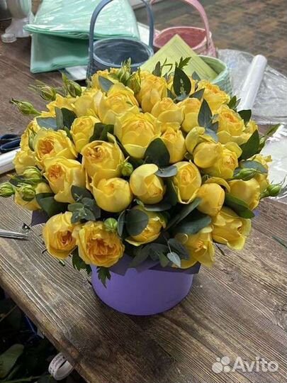 Розы в коробке