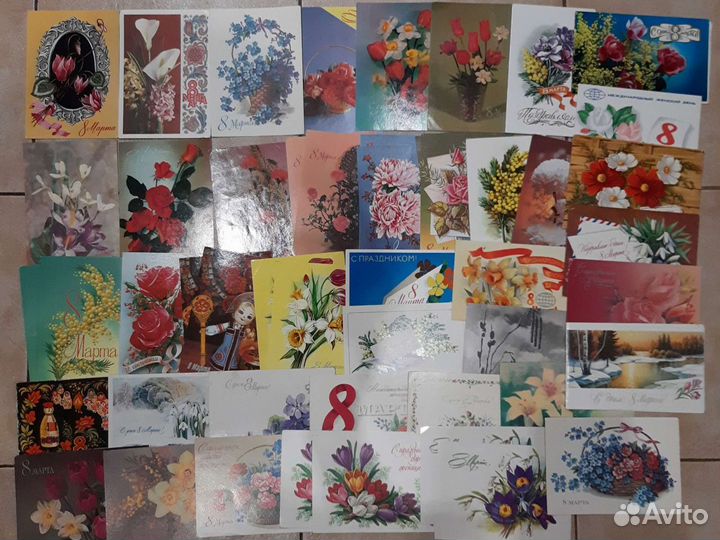 Открытки СССР 8 марта