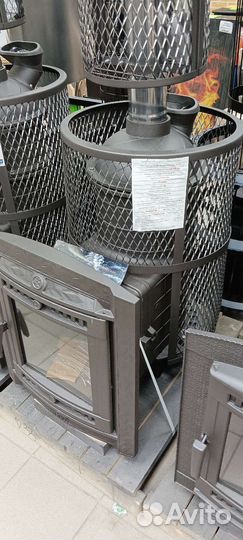 Чугунная печь для бани Атмосфера L нерж