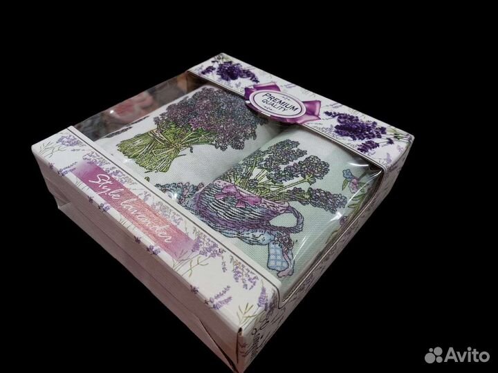 Льняные полотенца, подарочный набор 35*60 см