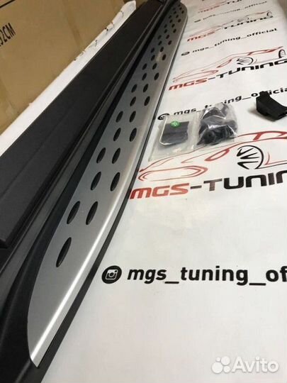 Пороги на Mercedes Benz GLE Coupe 2015-2019