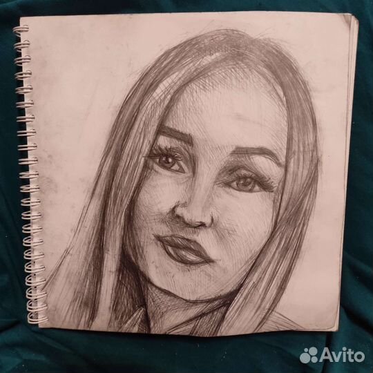 Портрет карандашом по фото 19см х 19см