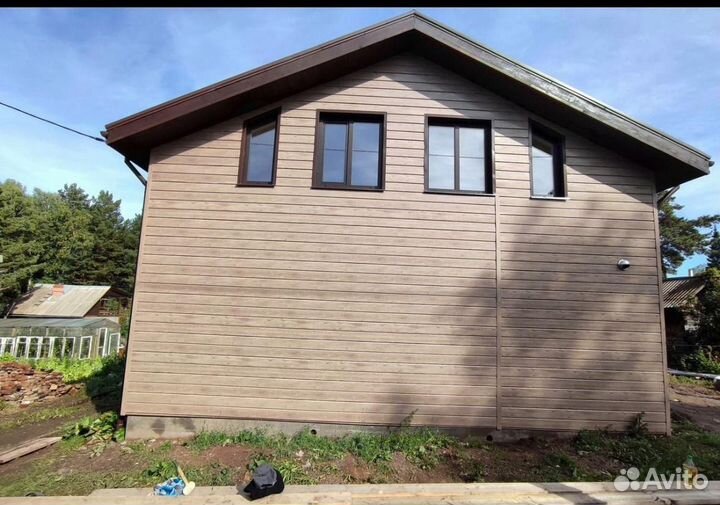 Фасадные работы облицовка фасада сайдинг