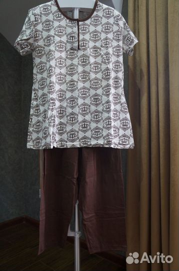 Пижама женская новая: хлопок, вискоза