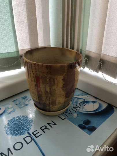 Горшки керамические для цветов б/у