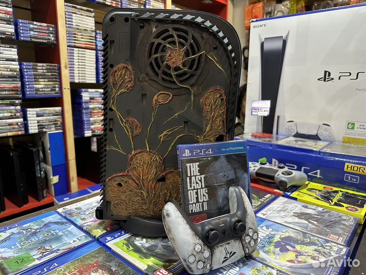 Sony ps5 с дисководом кастомная Один из нас 2