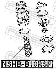 Пыльник амортизатора nshb-B10RSF nshb-B10RSF Fe