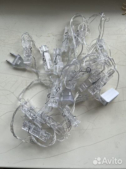 Гирлянда с прищепками