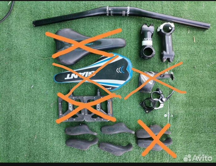 Седло для велосипеда, вынос, руль