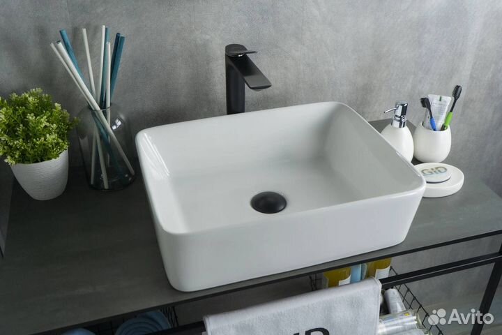 Раковина Gid Geométrico N9103 51120 белая, 48x37x13