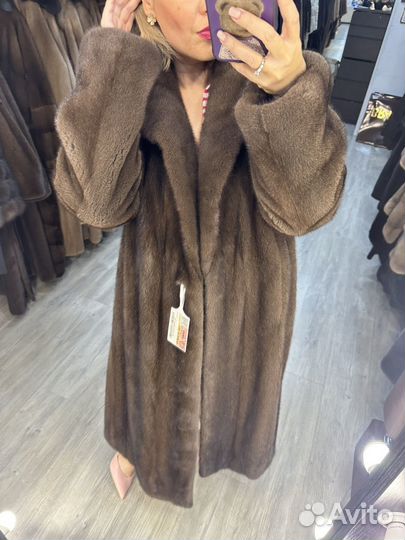 Шуба норковая Nafa 46-50 Греция Премиум 120-125см