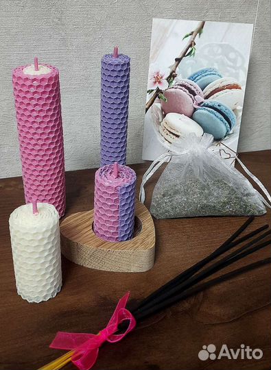 Свечи из вощины подарочные наборы ч.3