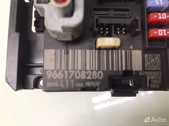 Блок предохранителей Peugeot 307 1.6 I 2007