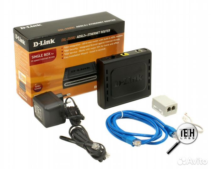 Модем роутер D-Link DSL-2500U