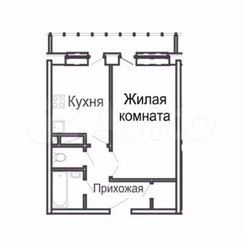 1-к. квартира, 38,7 м², 13/17 эт.