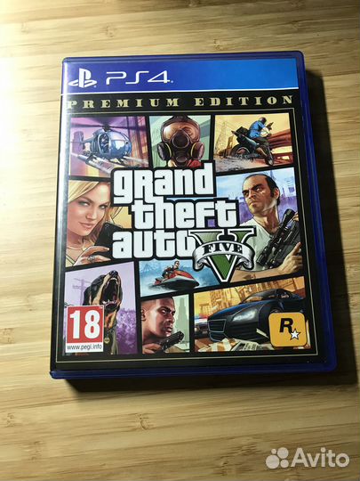 Продаю диск на PS4 гта 5