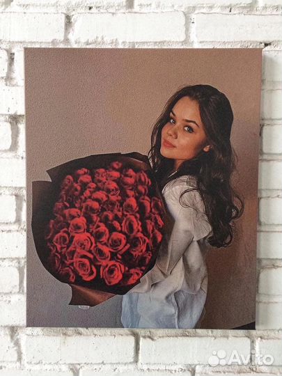 Портрет по фото на холсте