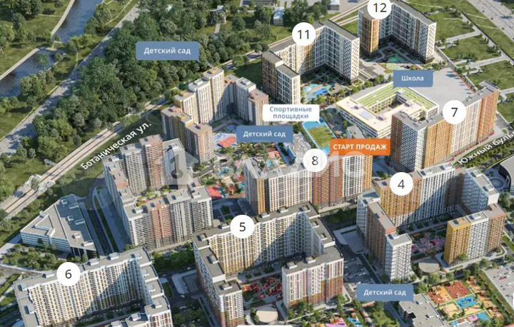 1-к. квартира, 34,3 м², 12/20 эт.