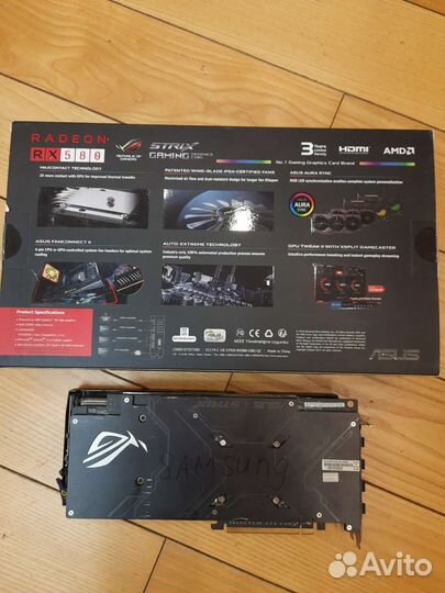 Видеокарта amd radeon rx 580 rog strix 8gb