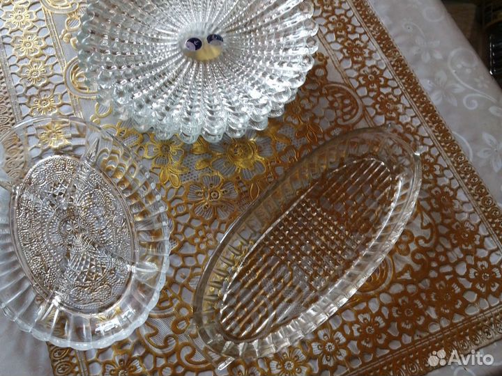 Менажница хрустальная