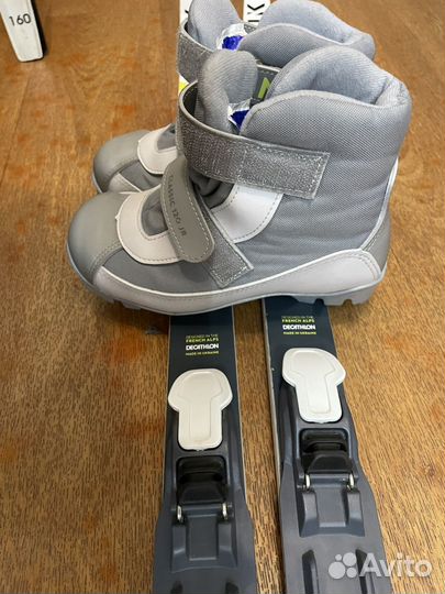 Горные лыжи детские 120 с ботинками