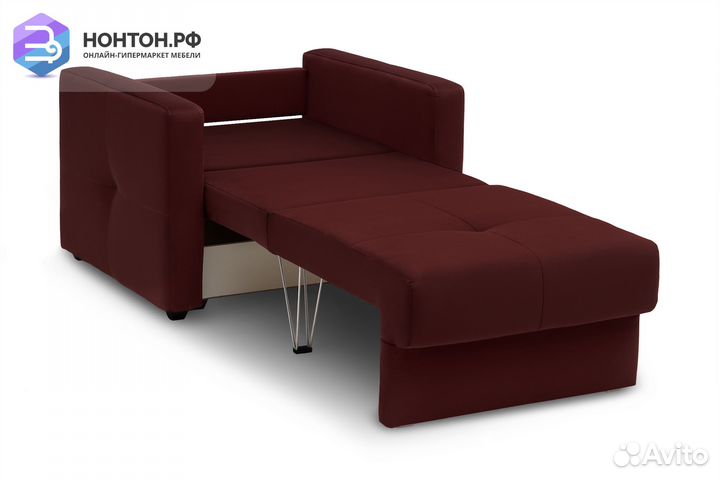 Кресло еврокнижка Вита бордовое