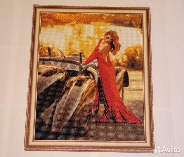 Картина алмазная собранная 40/50 