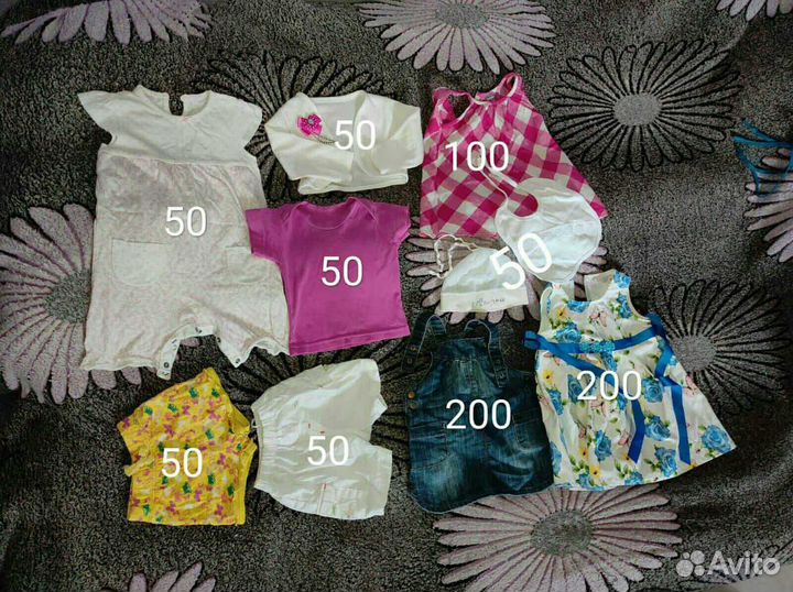 Одежда для девочки 3-12 месяцев