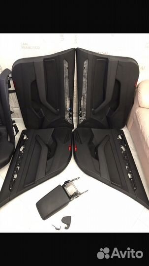 Кожаные обшивки дверей Passat B8