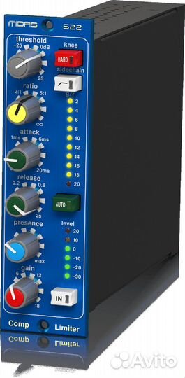 Компрессор/лимитер midas compressor limiter 522 V2