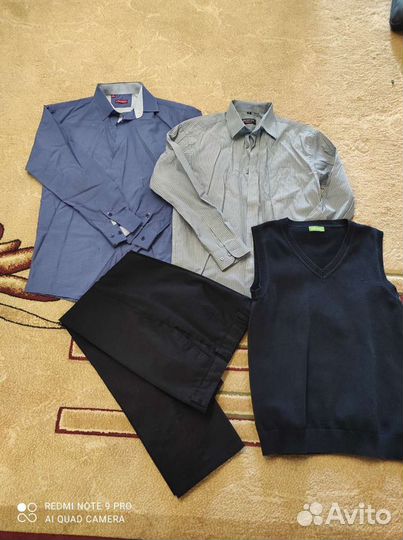 Рубашки, брюки, жилетки школьные на рост 140-164