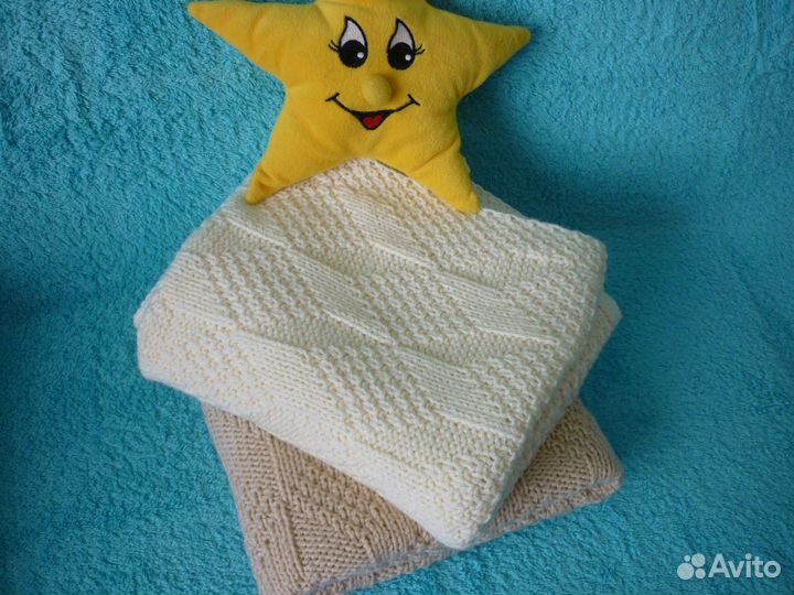 Плед детский спицами