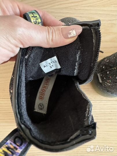 Ботинки демисезонные для девочки 27 размер