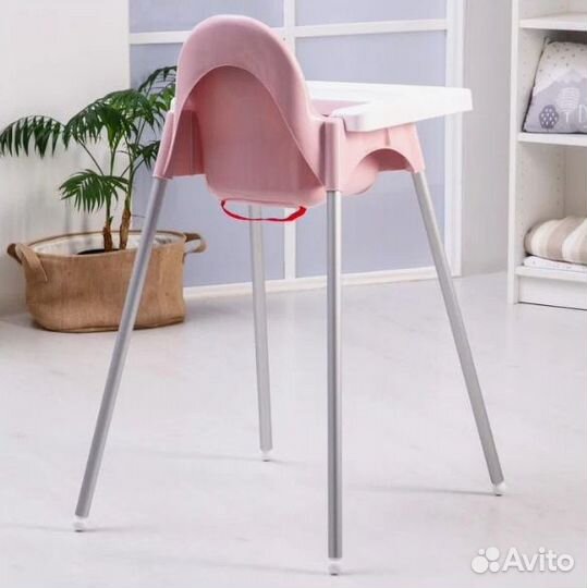 Стульчик для кормления как IKEA розовый